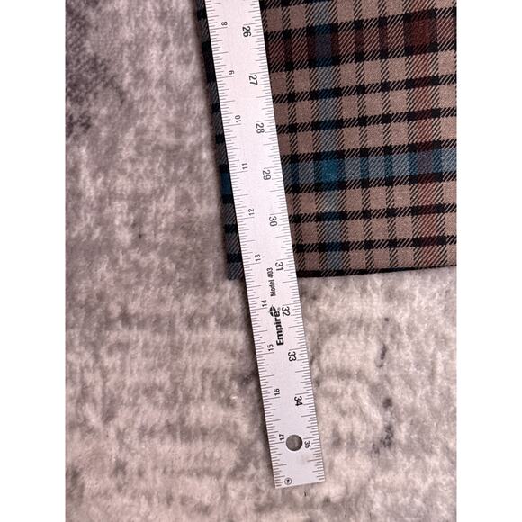 Babaton Pants 4 Womens Aritzia Check Plaid Pleated Flannel High Rise Trouser - Picture 5 of 7